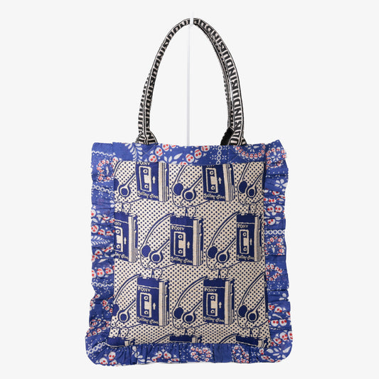 Pony Potable Cassette Player ジャカード スモールフリルトート Natural / BBB-2184-26ms-c1