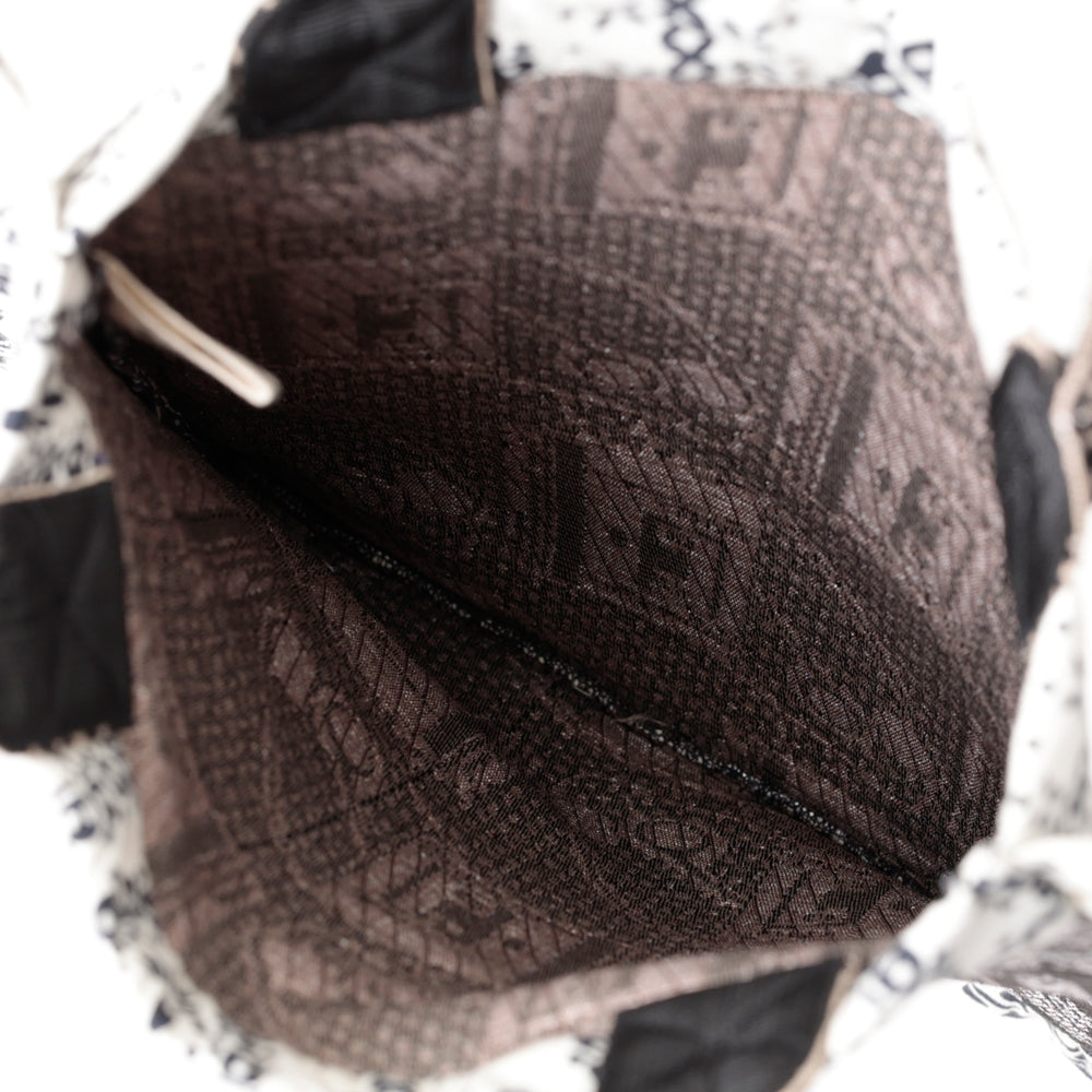 Pony Potable Cassette Player Jacquard Small Frill Tote Silver / BBB-2184-26ms-c2