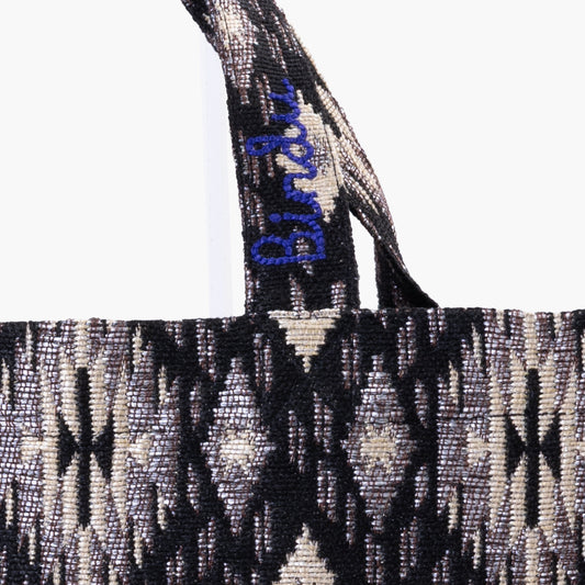 Iroquoise Jacquard Tote Bag / BBB-2195-26fw-c2 Black