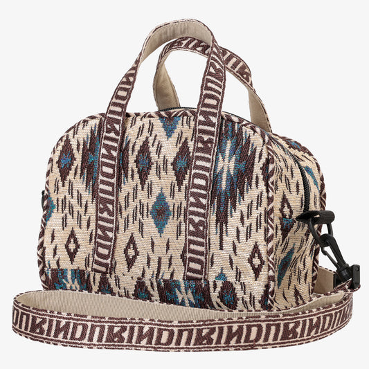 Iroquois Jacquard Mini Boston Bag / BBB-2197-26fw-c1 Natural