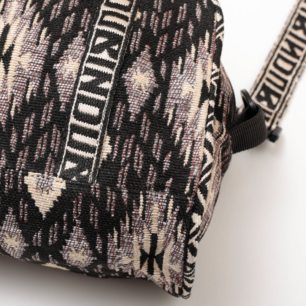 Iroquois Jacquard Mini Boston Bag / BBB-2197-26fw-c2 Black