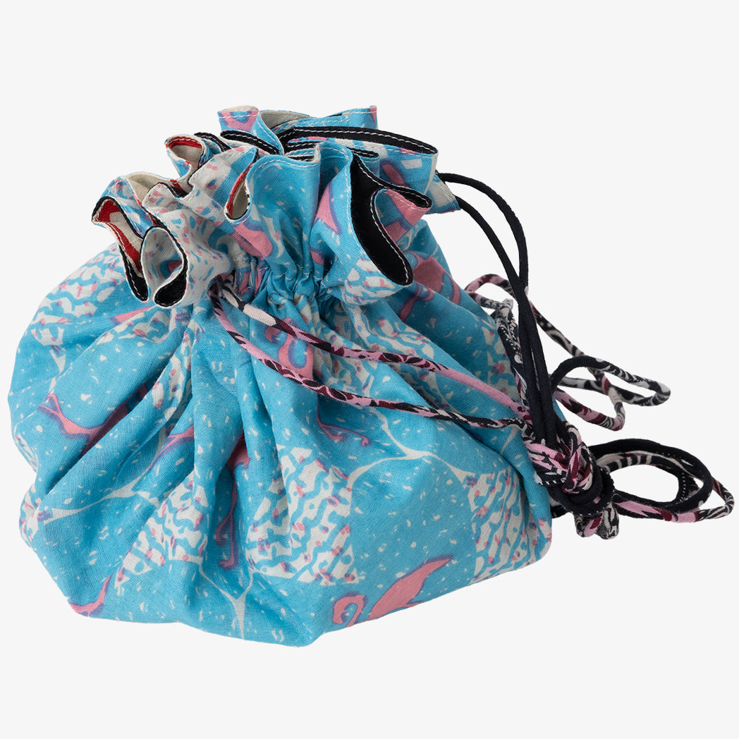 SOUP DUMPLING BAG ダンプリングバッグ(リバーシブル巾着)c#1 Florida Black
