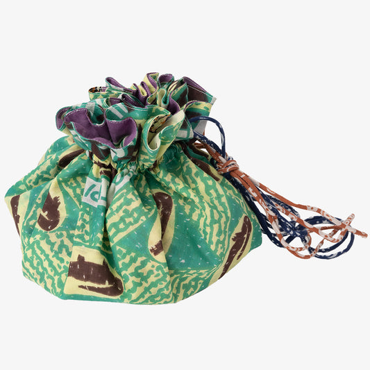 SOUP DUMPLING BAG ダンプリングバッグ(リバーシブル巾着)c#2 Florida Lavender