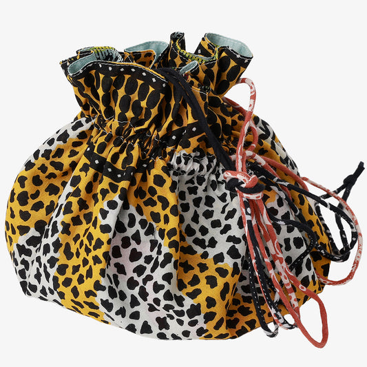 SOUP DUMPLING BAG ダンプリングバッグ(リバーシブル巾着)c#3 Canary Blue