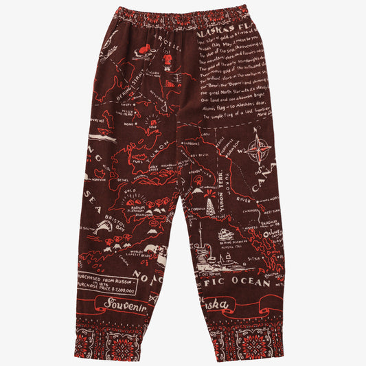 Cotton Flannel Alaska Easy Pants Flannel Easy Pants Alaska / BM1377AL-c2 Brown