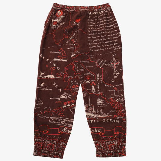 Cotton Flannel Alaska Easy Pants Flannel Easy Pants Alaska / BM1377AL-c2 Brown