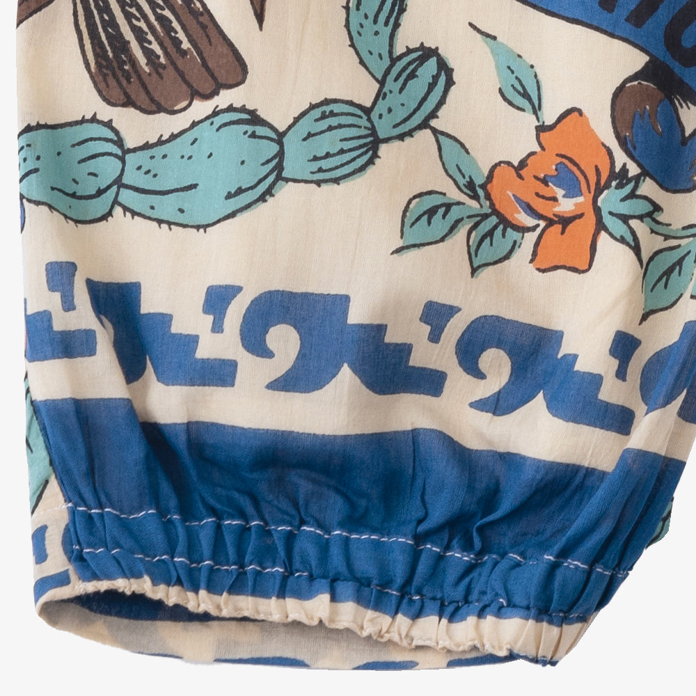 マッププリント パンツ TIJUANA Blue / BM1377map25-25ms-c1