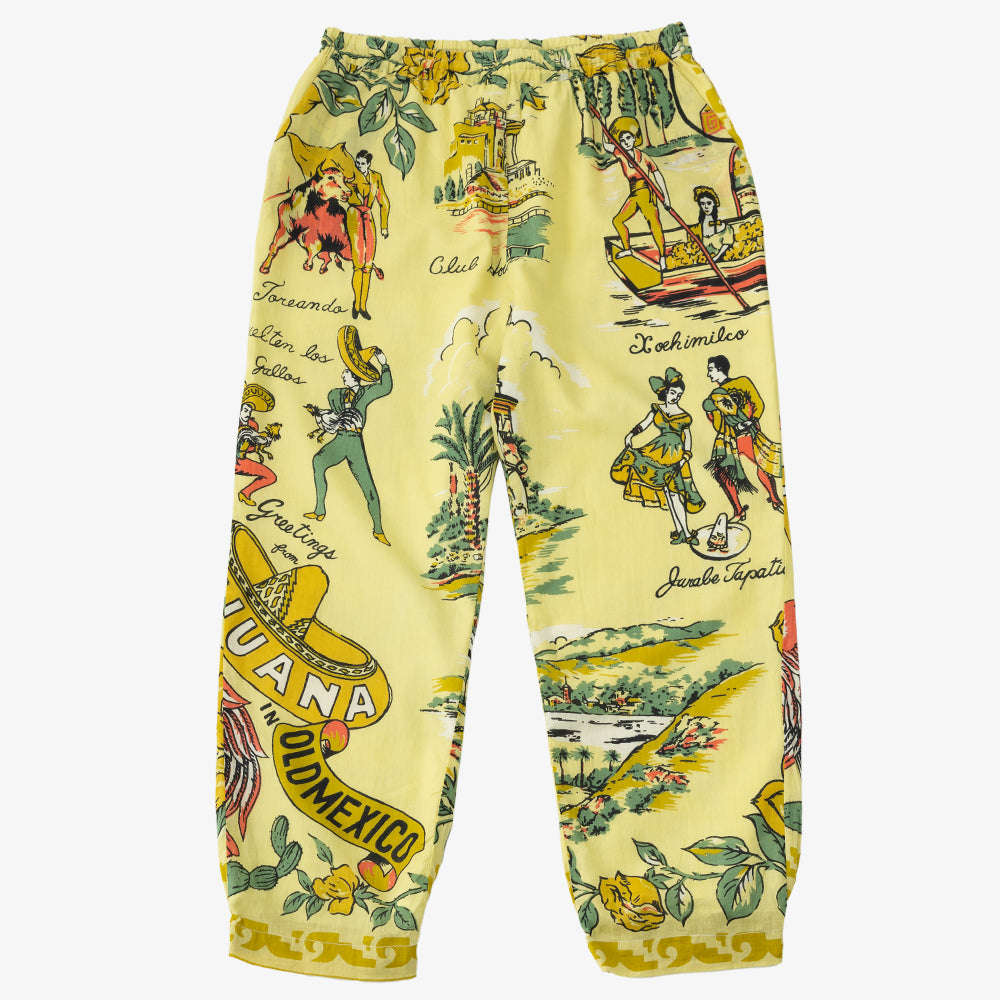 マッププリント パンツ TIJUANA Yellow / BM1377map25-25ms-c2