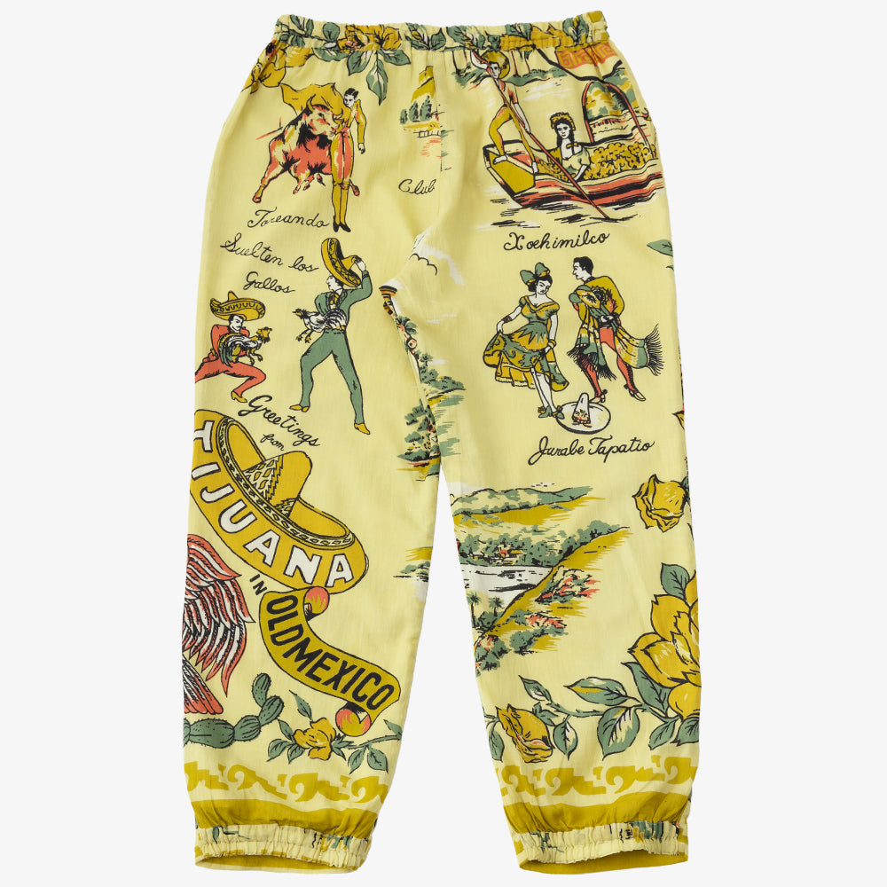 マッププリント パンツ TIJUANA Yellow / BM1377map25-25ms-c2