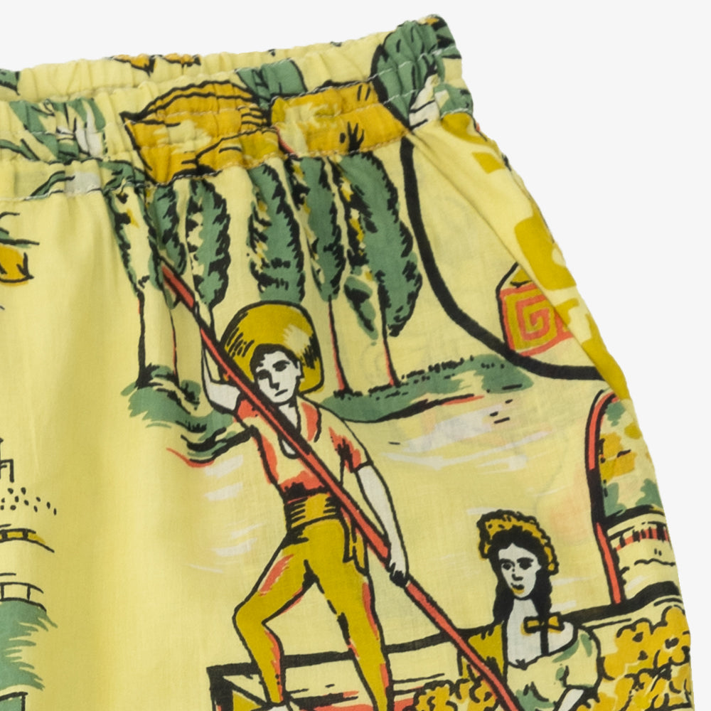 マッププリント パンツ TIJUANA Yellow / BM1377map25-25ms-c2