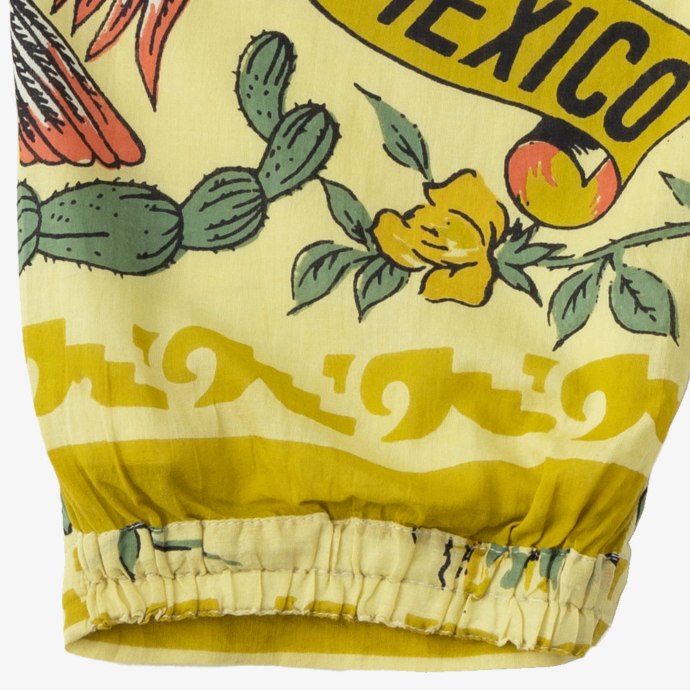 マッププリント パンツ TIJUANA Yellow / BM1377map25-25ms-c2