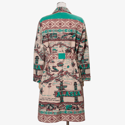 Cotton Flannel Robe / BM527-FN-26fw-c1 ALASKA Brown