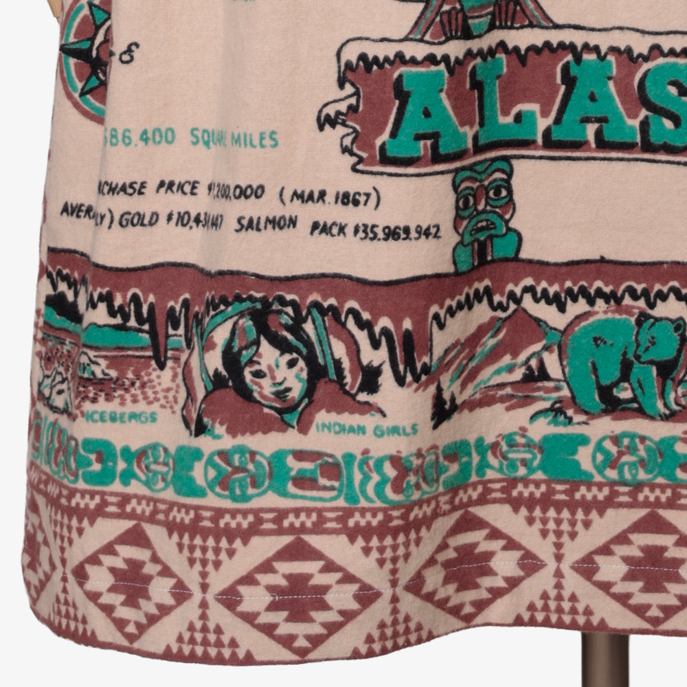 Cotton Flannel Robe / BM527-FN-26fw-c1 ALASKA Brown