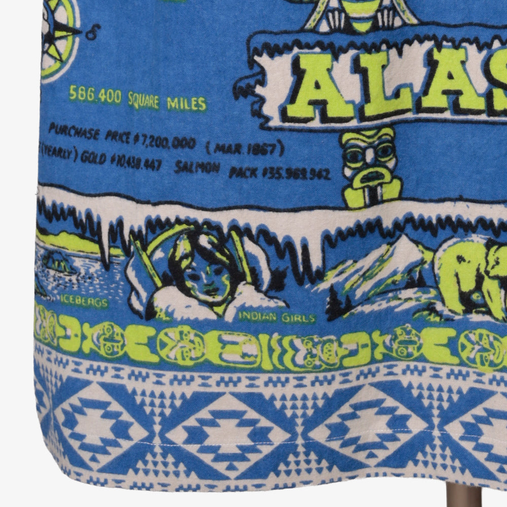 Cotton Flannel Robe / BM527-FN-26fw-c2 ALASKA Blue