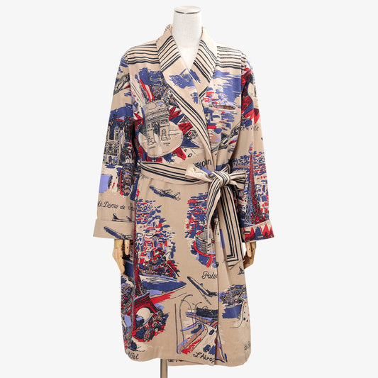Cotton Flannel Robe / BM527-FN-26fw-c3 PARIS Natural