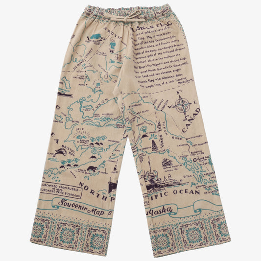 Cotton Flannel Alaska Easy Pants / BM80320cf-AL-c1 Natural