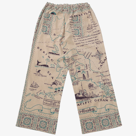 Cotton Flannel Alaska Easy Pants / BM80320cf-AL-c1 Natural