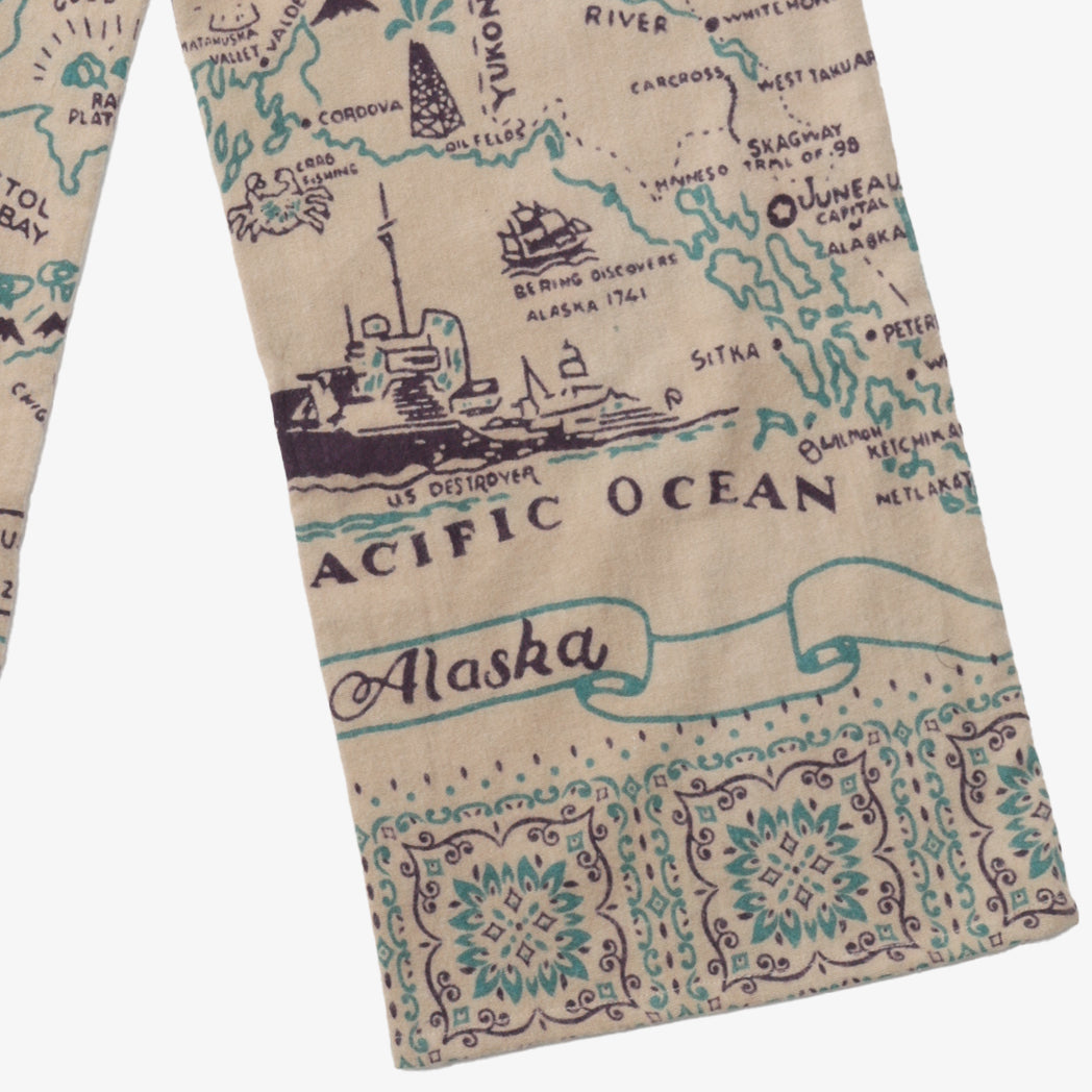 Cotton Flannel Alaska Easy Pants / BM80320cf-AL-c1 Natural