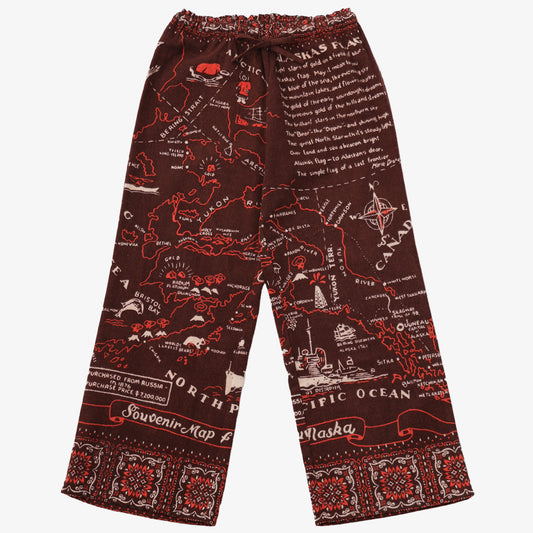 Cotton Flannel Alaska Easy Pants / BM80320cf-AL-c2 Brown