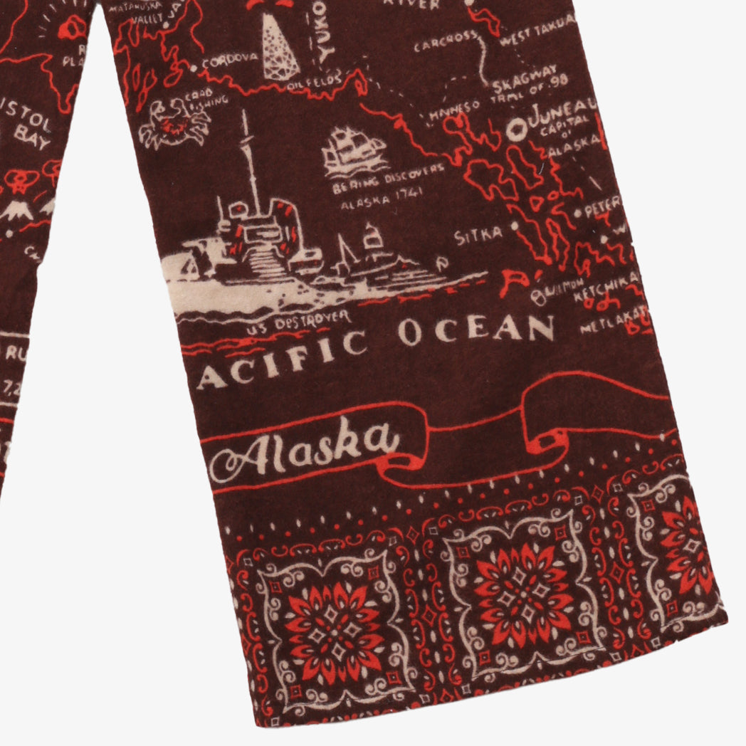 Cotton Flannel Alaska Easy Pants / BM80320cf-AL-c2 Brown