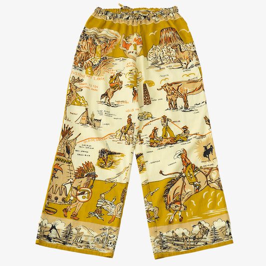 マッププリント イージーパンツ WYOMING Yellow / BM-80320S25-25ms-c3