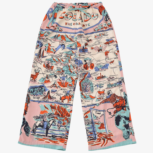 マッププリント イージーパンツ COROLADO Pink / BM-80320S25-25ms-c5