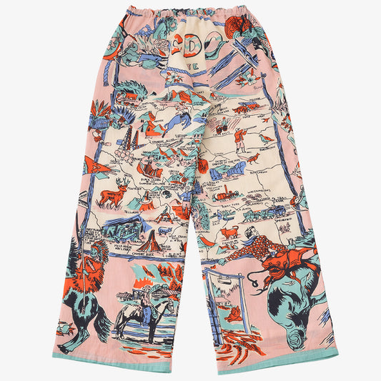 マッププリント イージーパンツ COROLADO Pink / BM-80320S25-25ms-c5