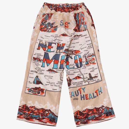 マッププリント イージーパンツ NEW MEXICO Beige / BM-80320S25-25ms-c6