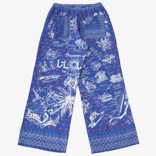 マッププリント イージーパンツ FLORIDA Blue / BM-80320S25-25ms-c7