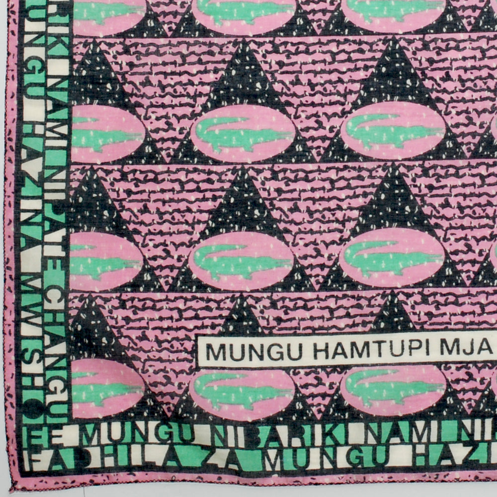 bbb1312_13011 African Pop Crocodile Bandana Pink