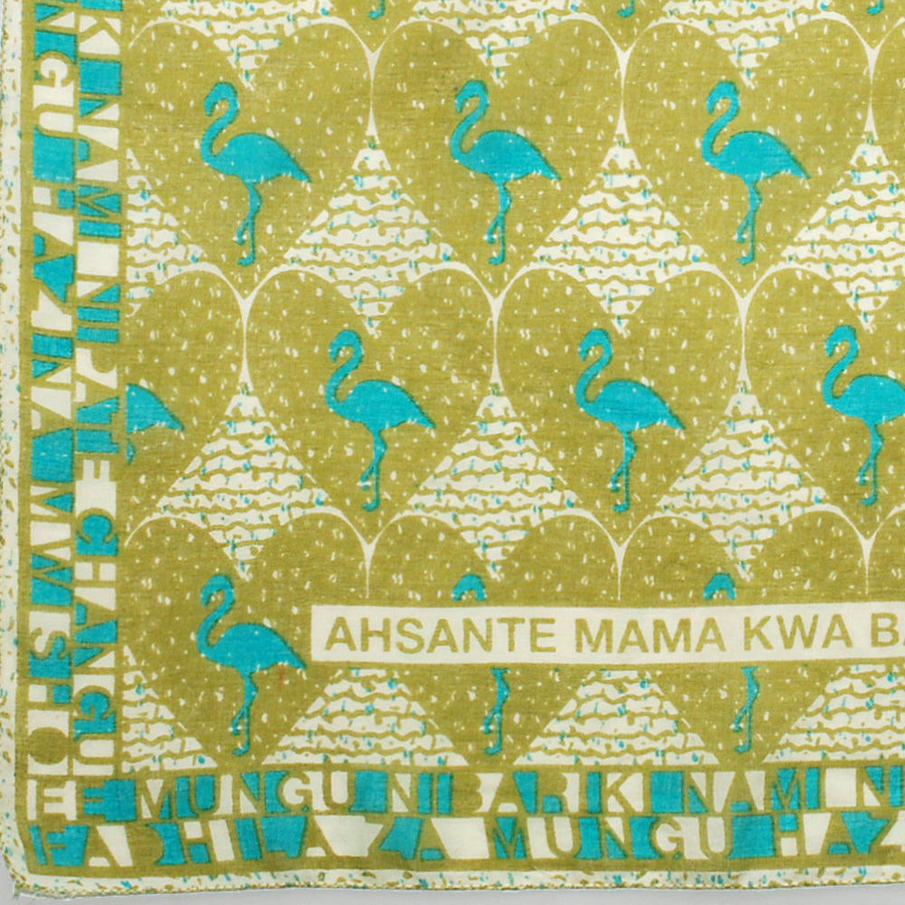 bbb1312_13032 African Pop Flamingo Bandana Olive