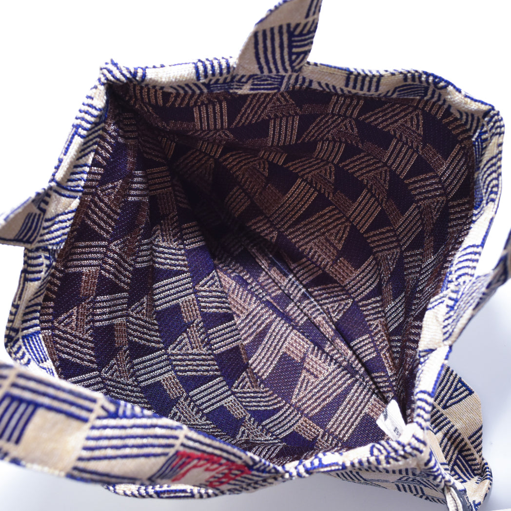 LA Stripe Jacquard Tote Bag Blue / BBB-2094LA-c1