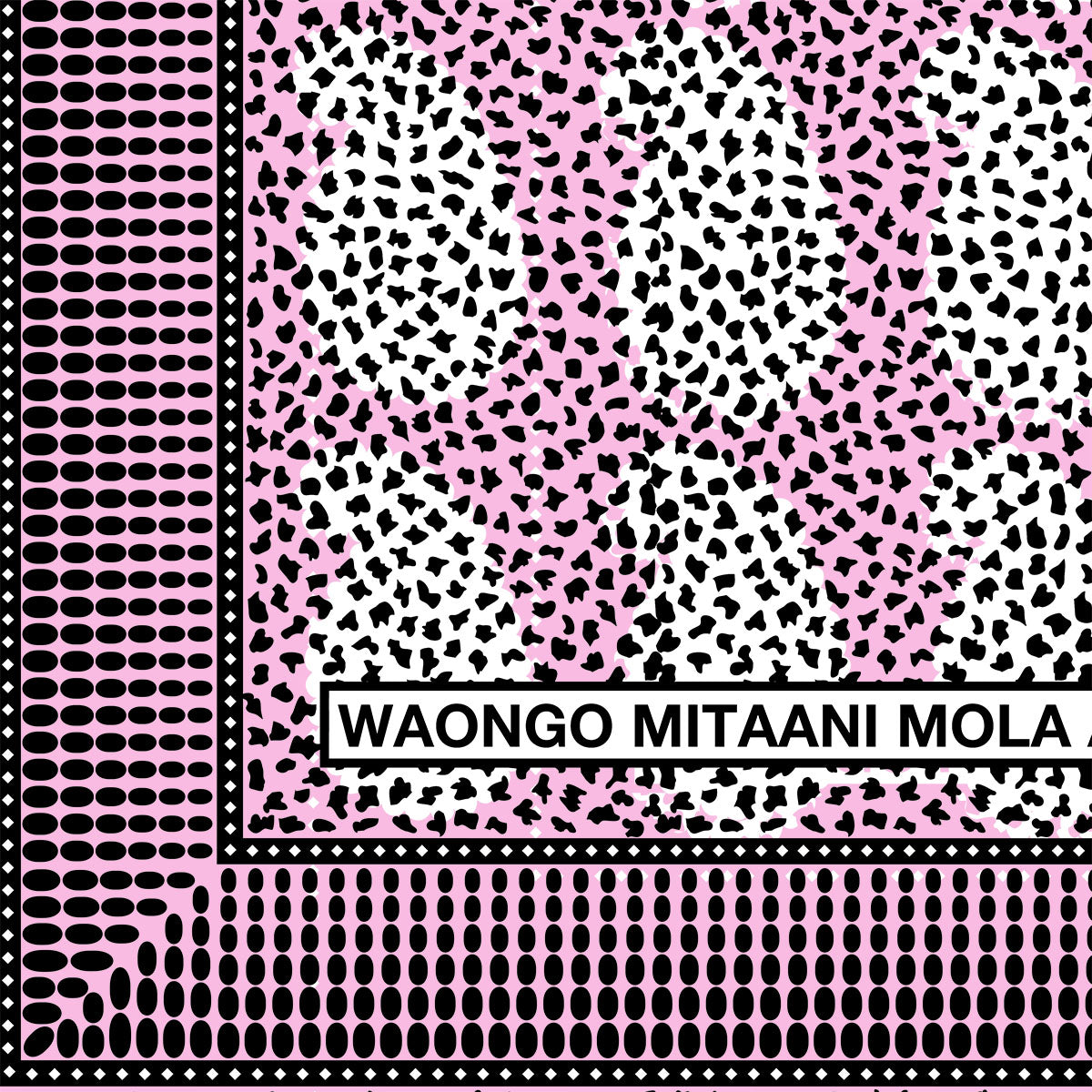 bbb1312_13073 African Pop Leopard Bandana Pink