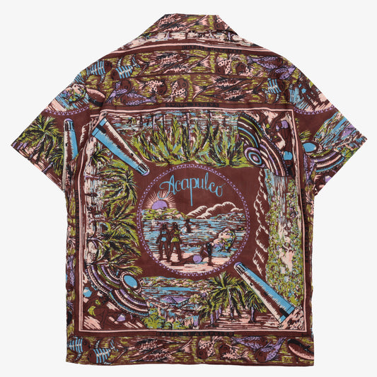 ハワイアンシャツ Acapulco Brown / PIM7725map-26ms-c9