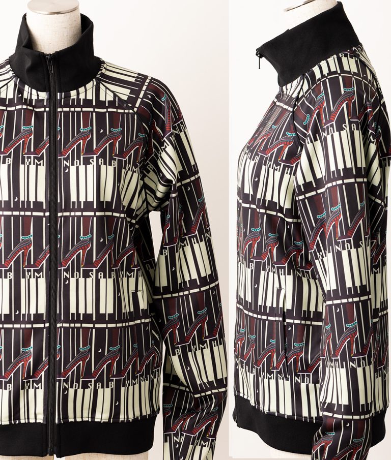 BTJ5C2-African Print Track Jacket-Blues Lounge