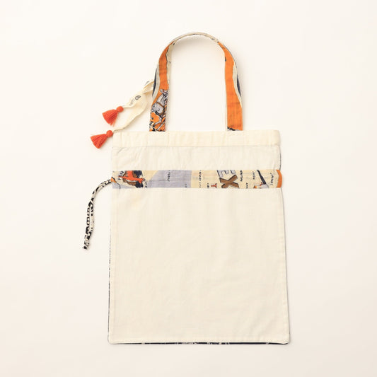 バンダナ エコバッグ・Mサイズ・MID WEST・ネイビー