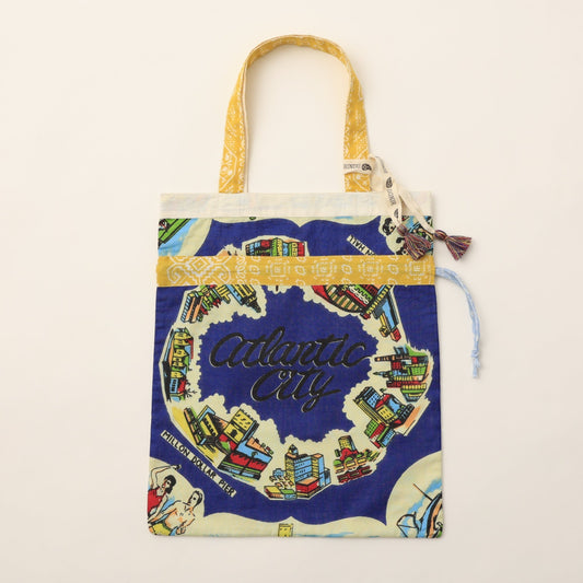 バンダナ エコバッグ・Mサイズ・アトランティックシティ・ブルー