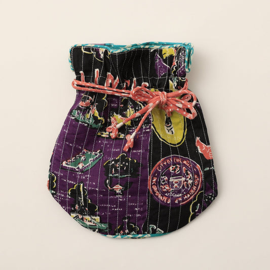 バンダナ エコポーチ・ILLINOI・マルーン