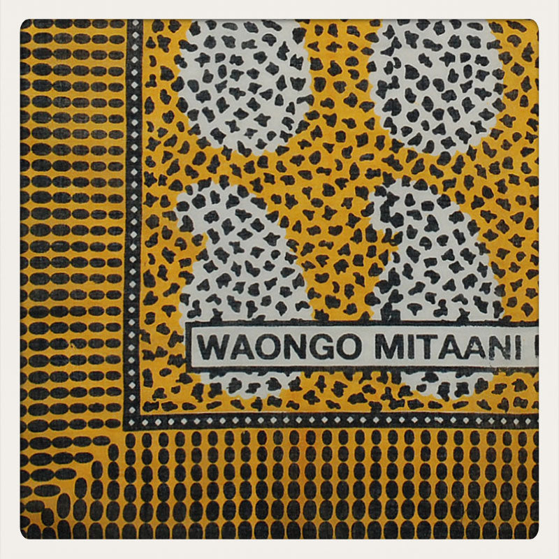 bbb1312_13071 African Pop Leopard Bandana Yellow