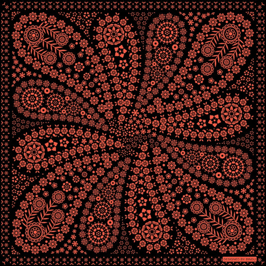 Bandana Fuda B Black Orange