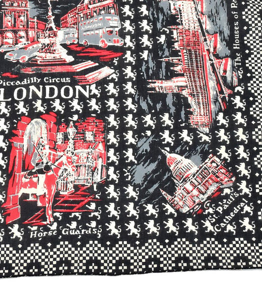 ロンドンマップ2・バンダナ・ブラック