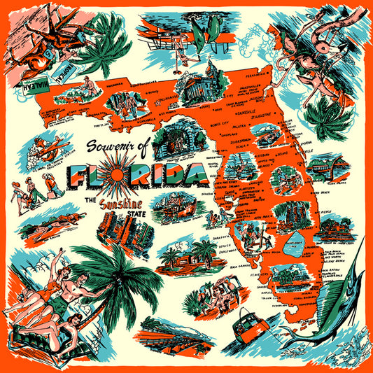 フロリダ・バンダナ・オレンジ