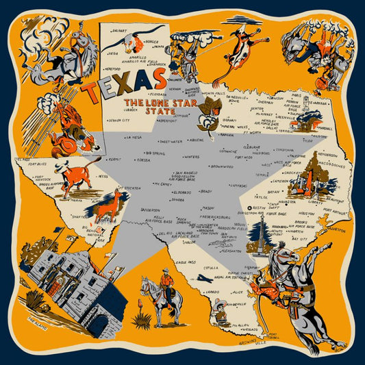 Texas Bandana Navy