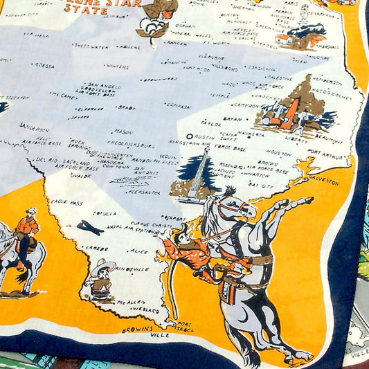 Texas Bandana Navy
