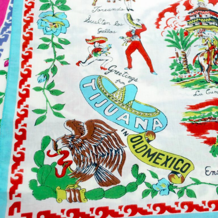Tijuana Print Bandana Turquoise