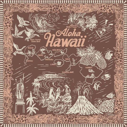 Aloha Scarf BrownType