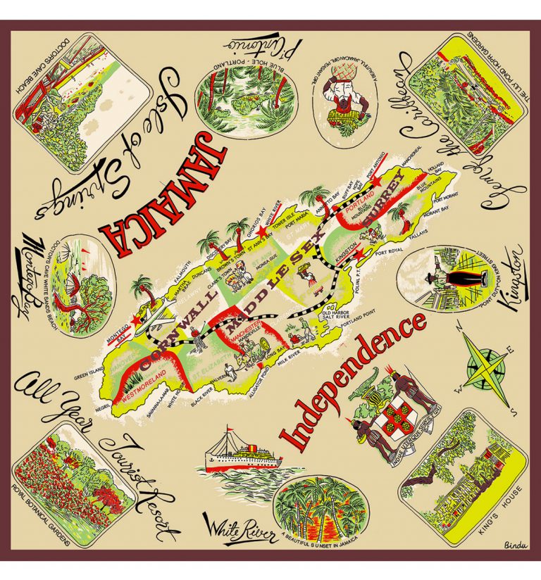 Jamaica scarf yellow type