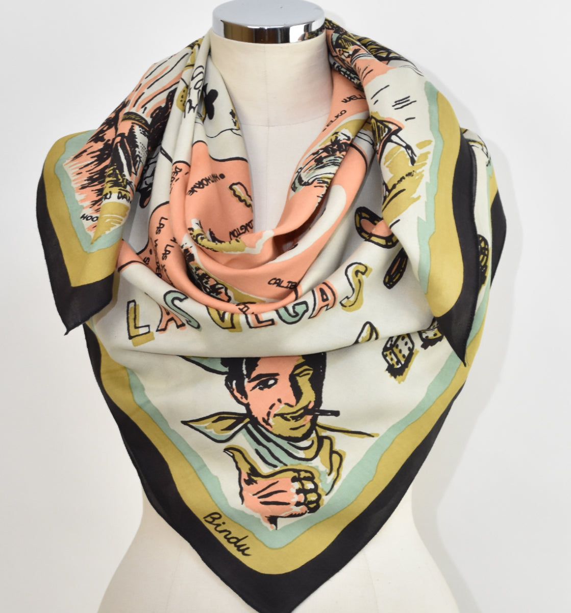 Nevada Scarf Gold/Salmon