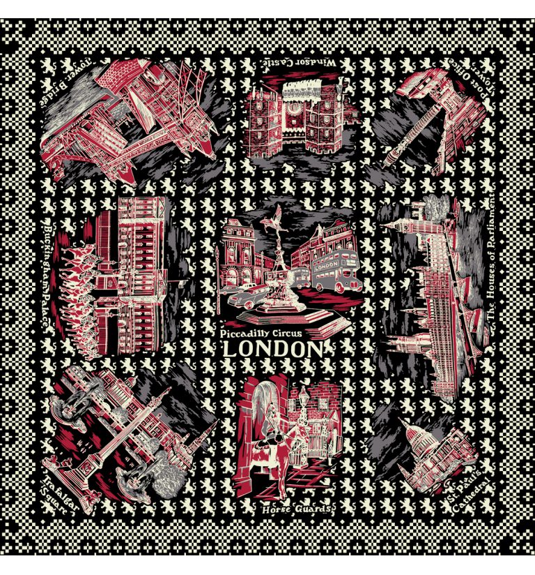 London scarf black
