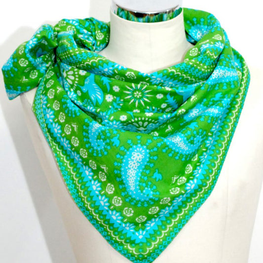 ハミングバード・スカーフ・グリーン